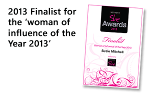 Nominated for Woman of Influence of the Year 2013